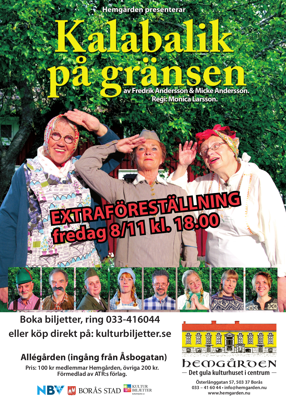 teater Kalabalik på gränsen på Hemgården Borås 2019